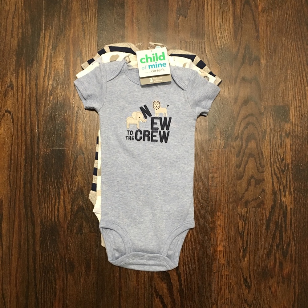 NWT Child of Mine Bodysuits 3-6 Months